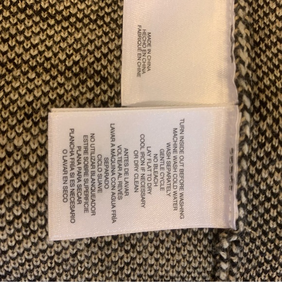 Anne Klein Open Knit Long Line Sweater Cardigan Shacket Size L - Picture 7 of 10